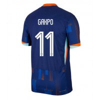 Camiseta Países Bajos Cody Gakpo #11 Segunda Equipación Replica Eurocopa 2024 mangas cortas